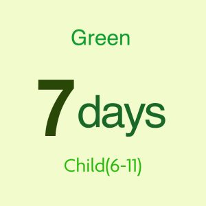 JAPAN RAIL PASS 7DAYS(GREEN) Child（6-11）
